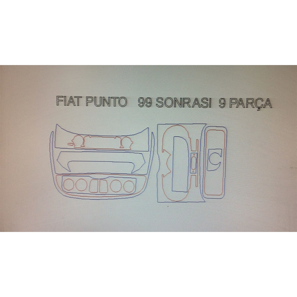 Fiat Punto 1999 Sonrası 9 Parça Torpido Kaplama