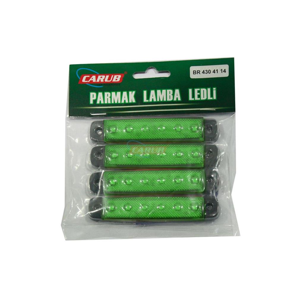 Lamba Marker 12V 6Ledli Parmak 4Lü Yeşil BR4304134