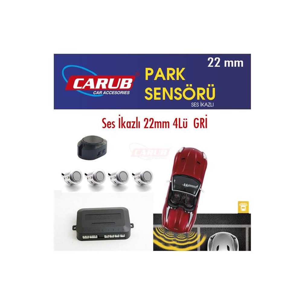 Carub Park Sensörü Ses İkazlı 22mm 4Lü Gri BR0015921
