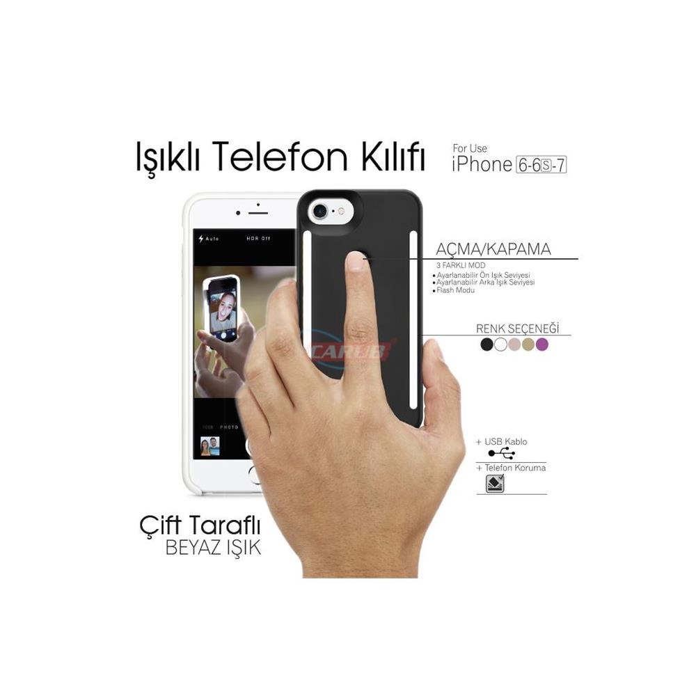 Telefon Kabı Selfie Çift Ledli Iphone 6-6S-7 BR5901750