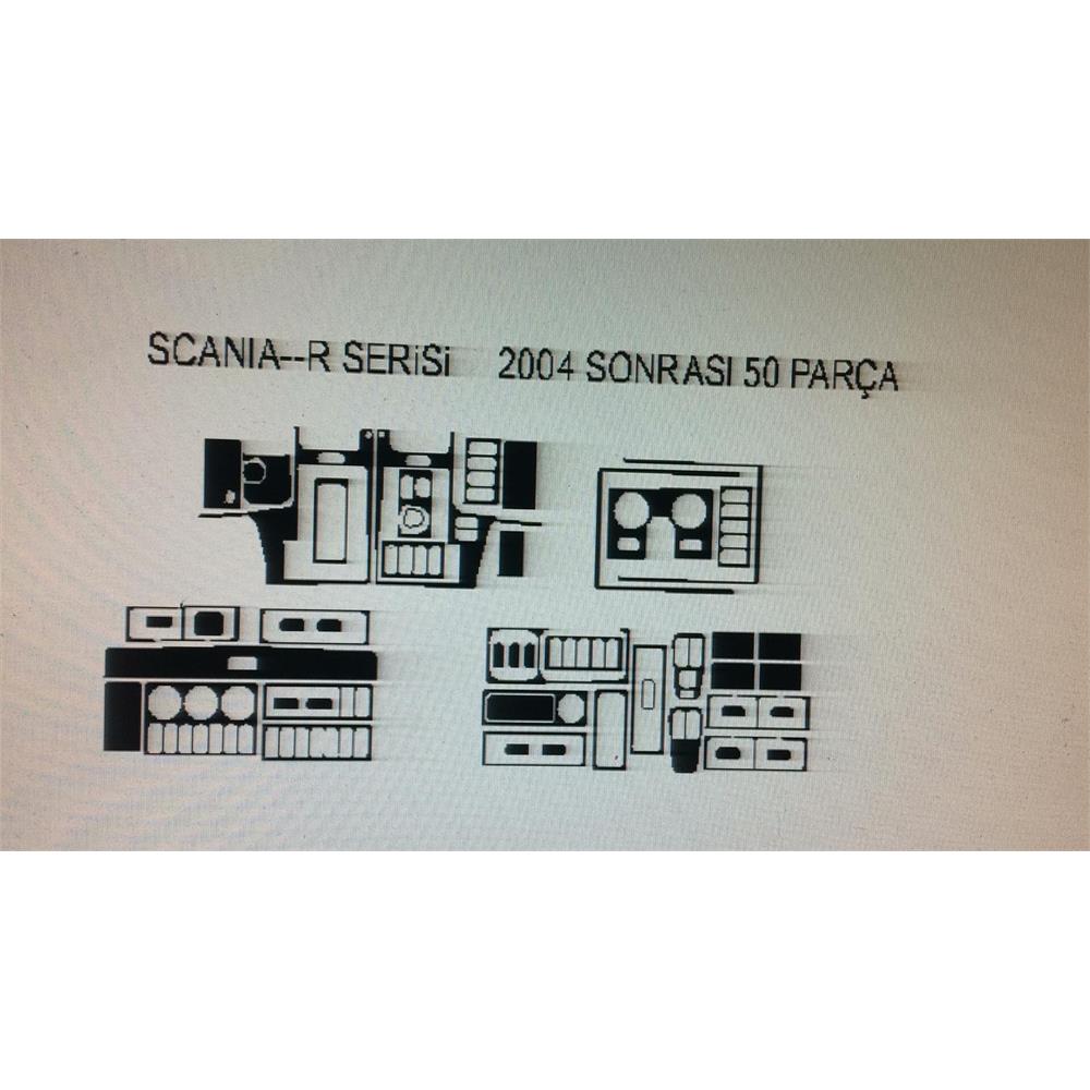 Scania R Serisi 2004 Sonrası 50 Parça Torpido Kaplama