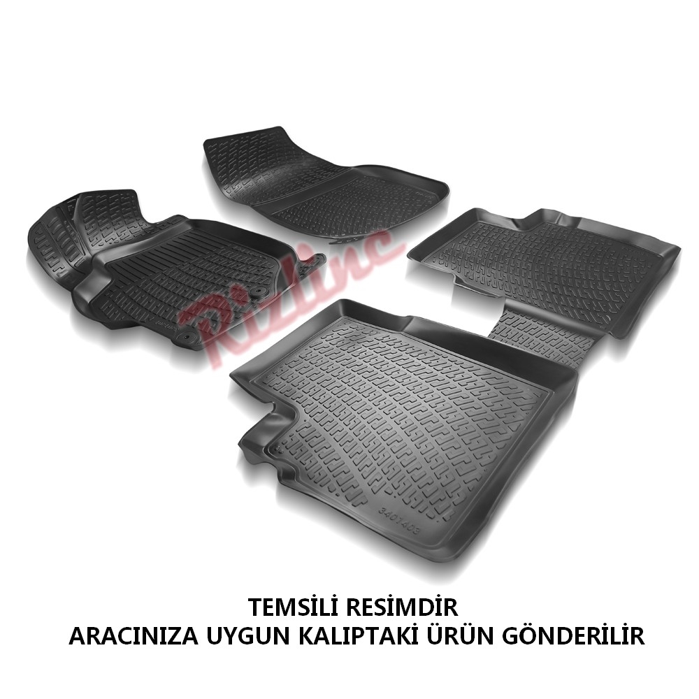 Hyundai Accent Admira 2001-2005 3D Havuzlu Paspas Siyah