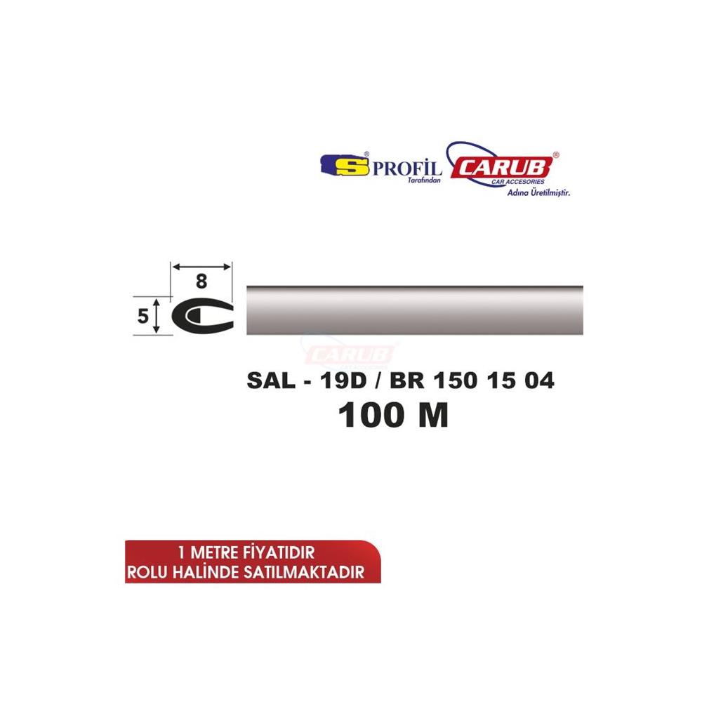 Çıta SAL Elkamet 19D 5mmx100M Mat Silver BR1501504